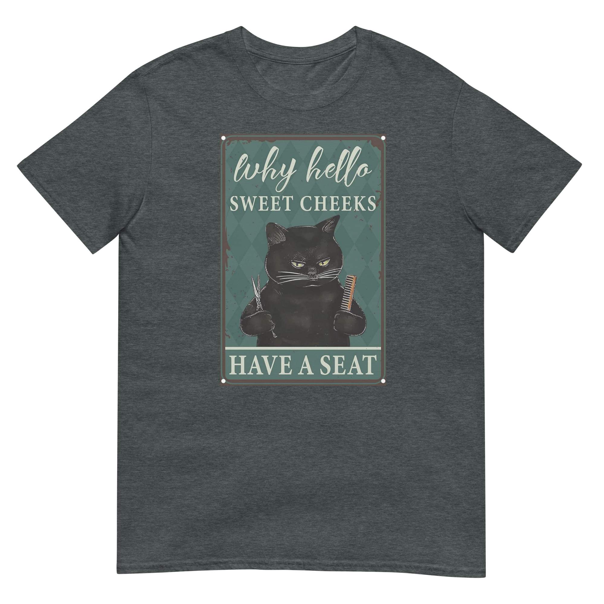 "Have a seat" Hairstylist Cat Short-Sleeve Unisex T-Shirt